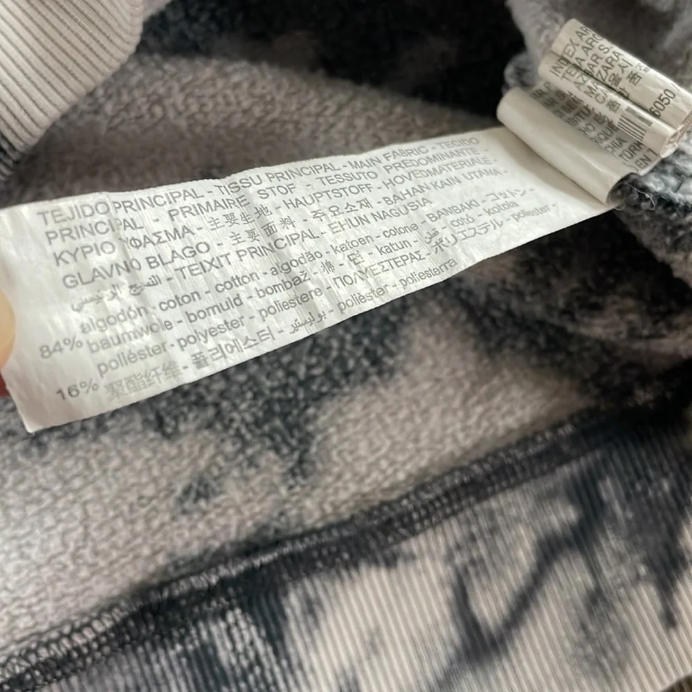 ✅SOLD✅Zara acid wash crew neck sweatshirt size small - Picture 5 of 9